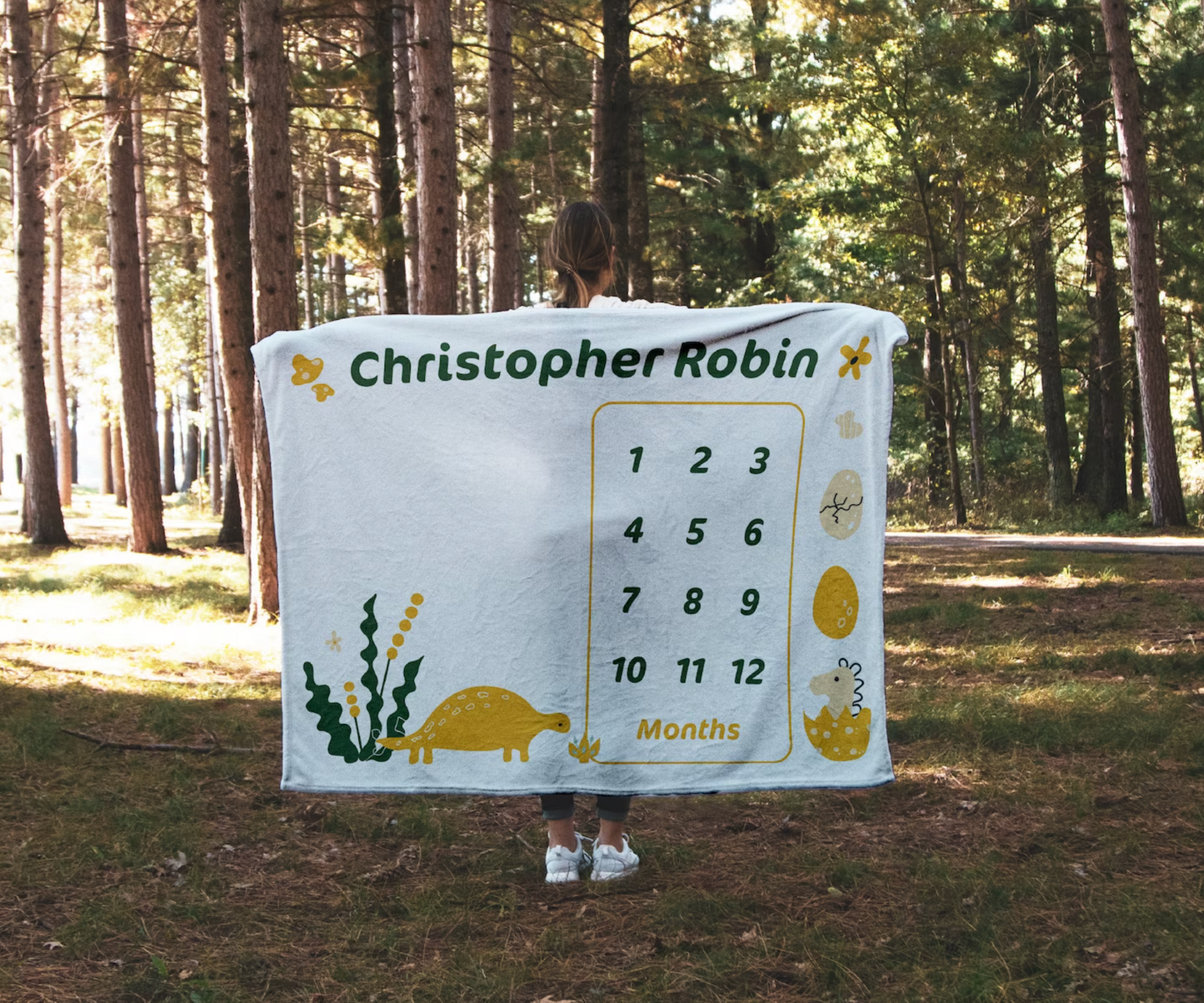 Custom Baby Blanket - Dinosaur