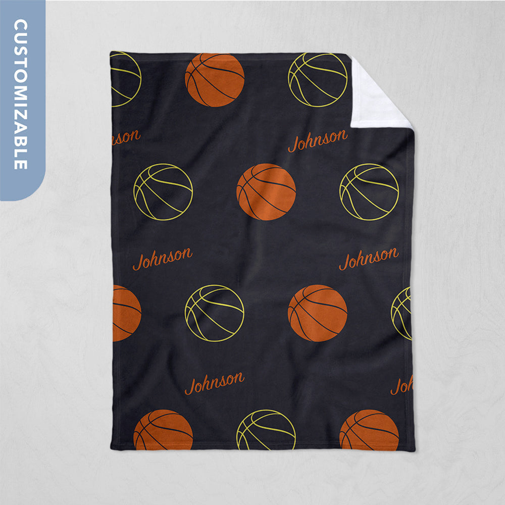 Custom Graduation Blanket - Basketball