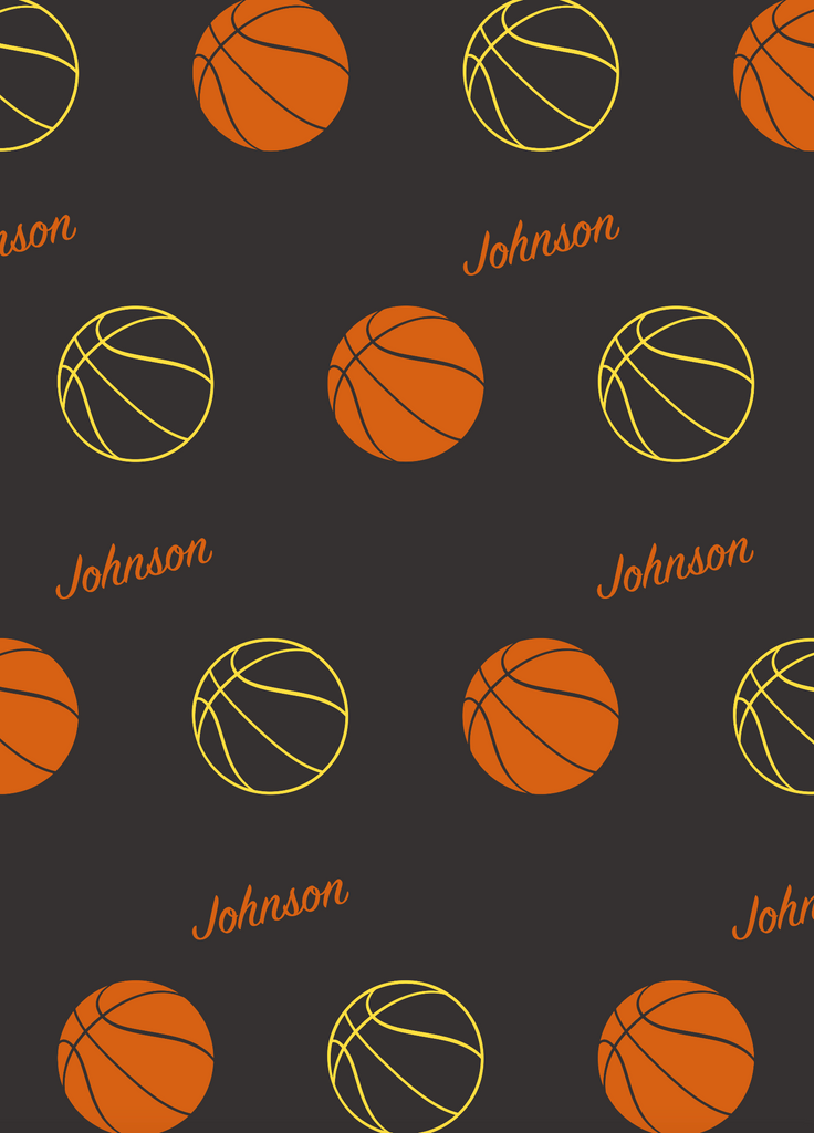 Custom Graduation Blanket - Basketball