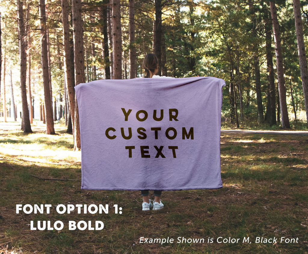 Custom Text Blanket