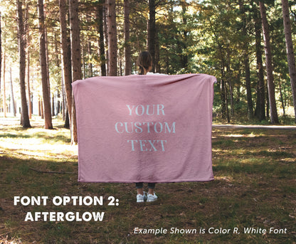 Custom Text Blanket