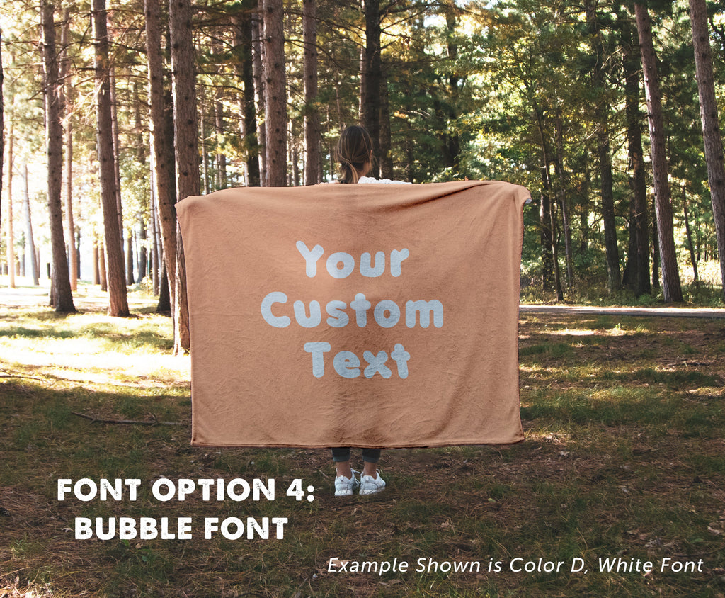 Custom Text Blanket