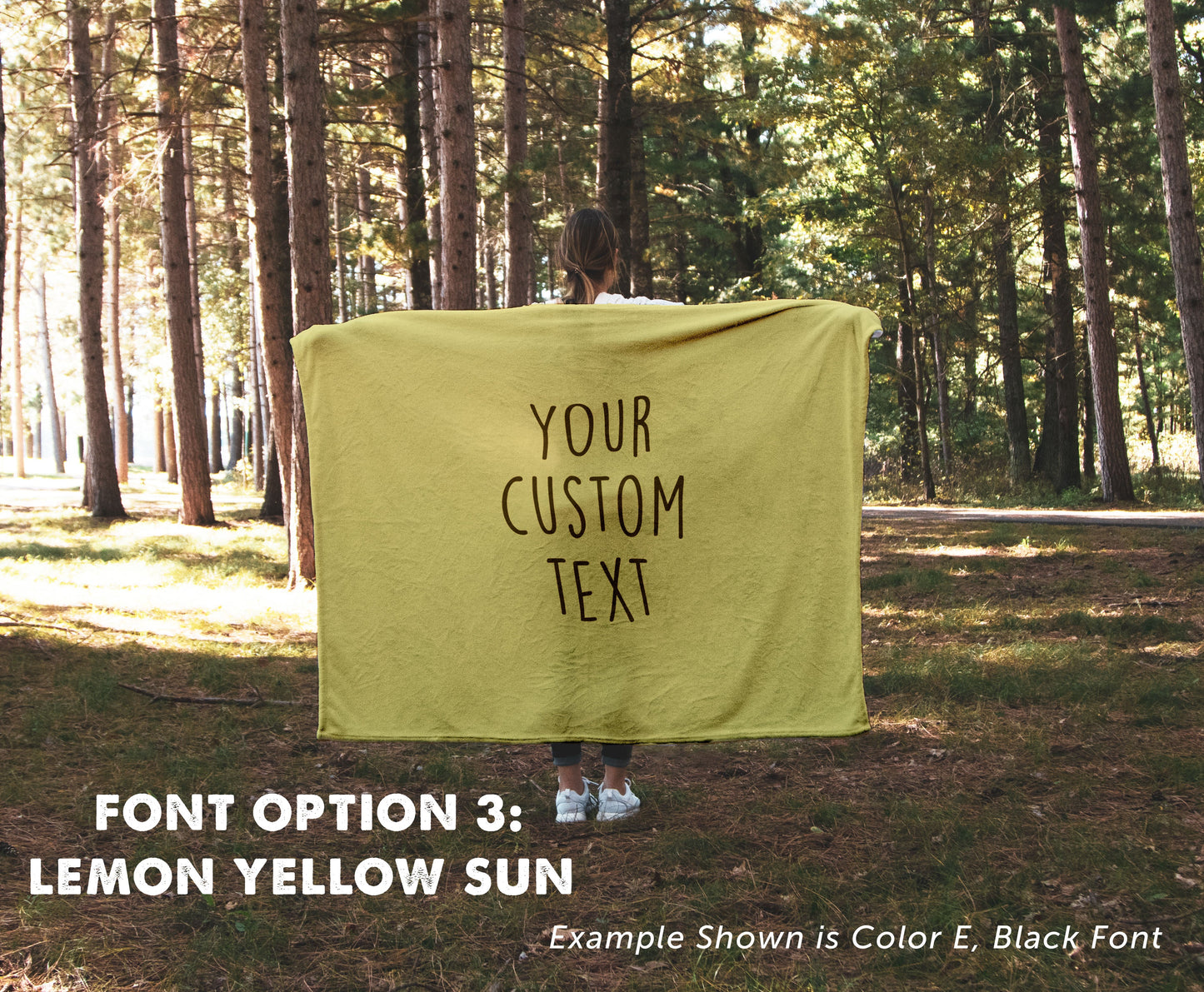 Custom Text Blanket