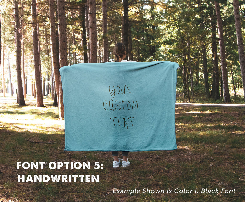 Custom Text Blanket