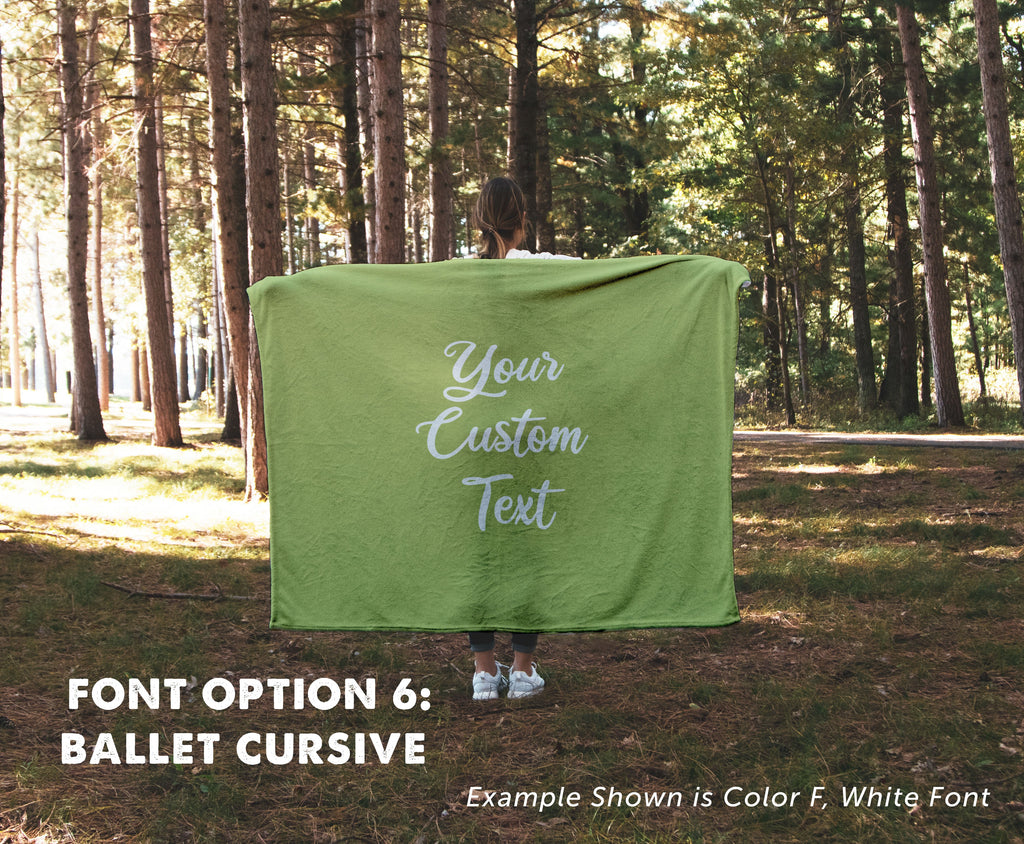 Custom Text Blanket